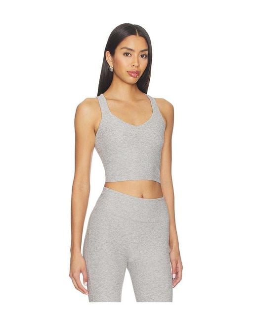 Beyond Yoga Gray Spacedye Tank Top