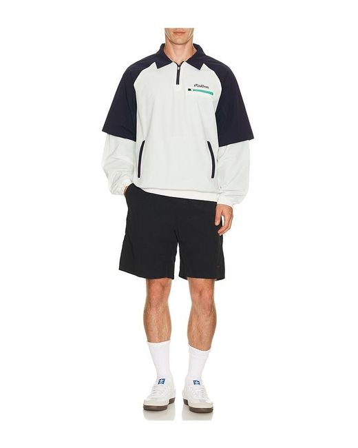 Malbon White Marina Windshirt for men