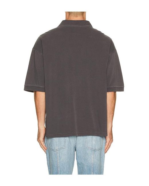 Agolde Gray Curren Polo for men