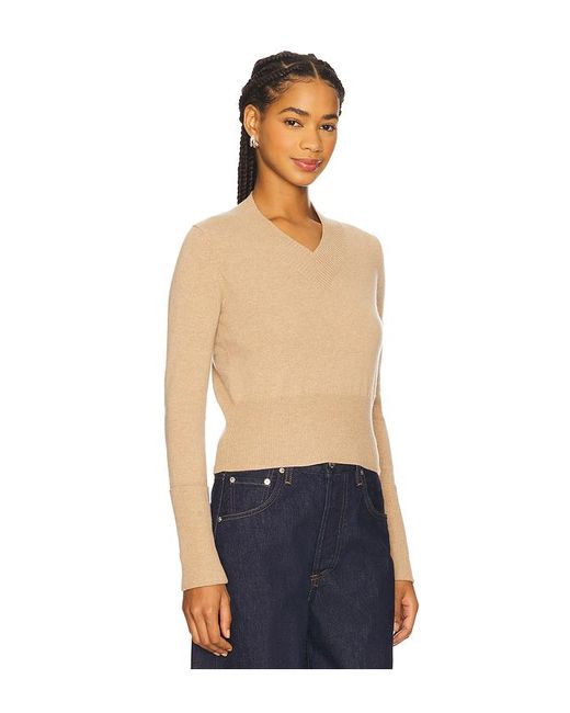 Autumn Cashmere Blue Shirt Mit V-Ausschnitt