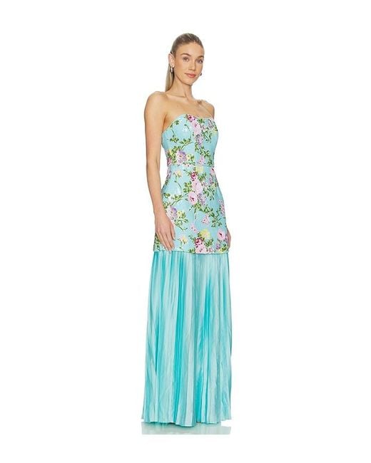 Elliatt Blue Emmeline Strapless Gown