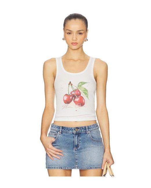 The Laundry Room White X Revolve Mon Cheri Rib Tank Top