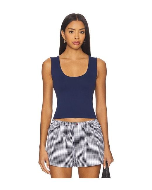 Free People Blue X Intimately Fp Clean Lines Muscle Cami
