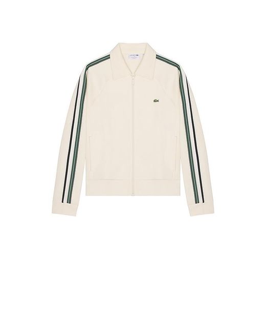 Lacoste Natural Double Face Long Sleeve Zip Up Jacket for men