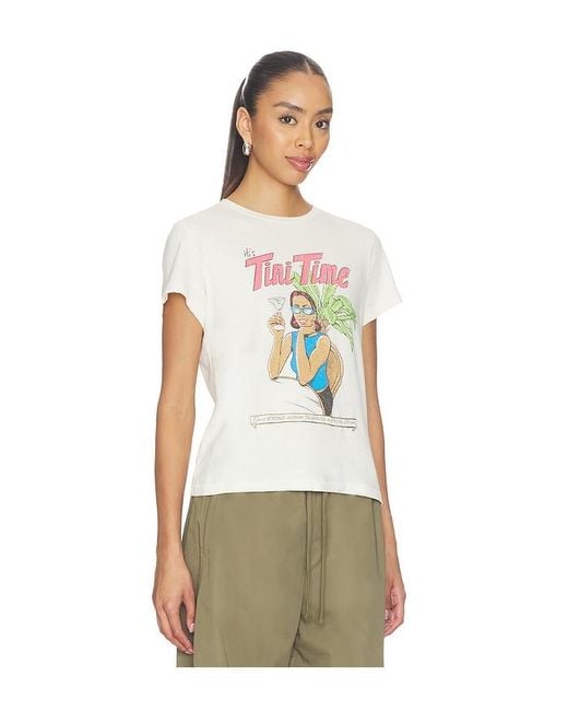 Re/done Natural Classic Tee Tini Time