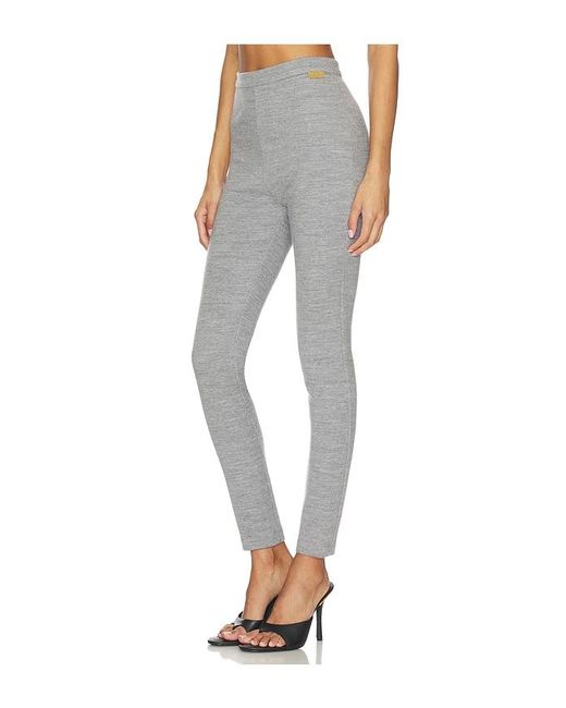 Balmain Gray Zipped Legging
