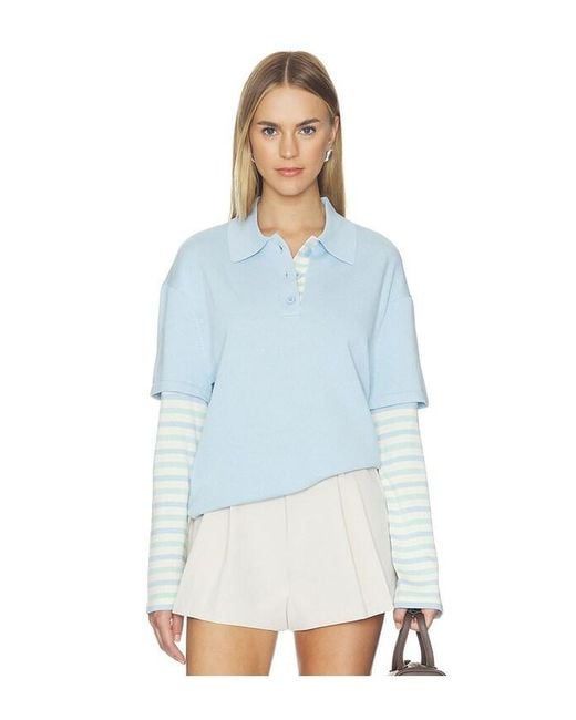 SER.O.YA Blue Emilee Top