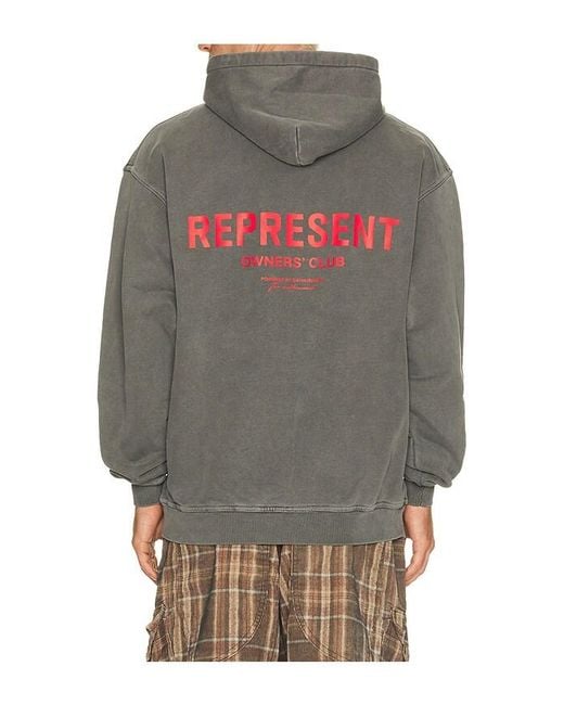 Represent Gray Owners Club Hoodie for men