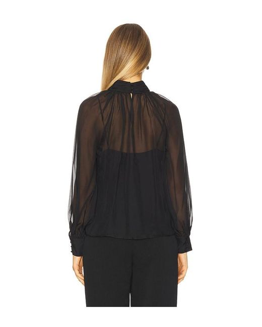 Veronica Beard Black Alyssa Blouse
