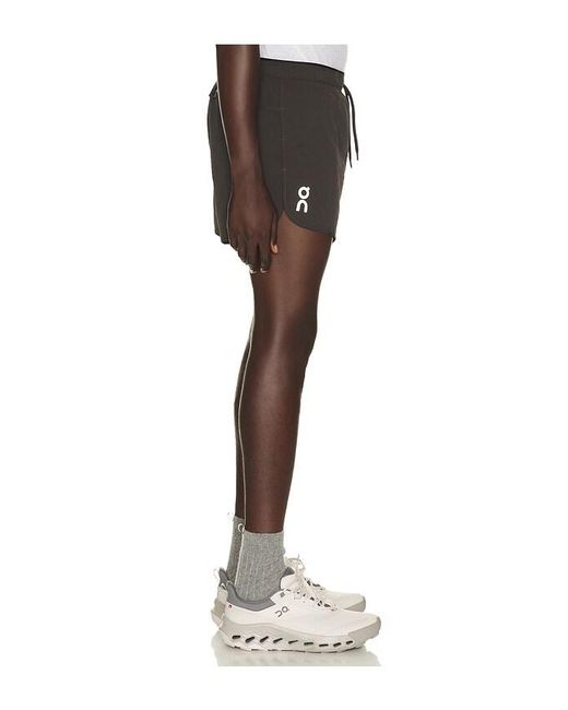 On Shoes Black Performance Volt Shorts for men