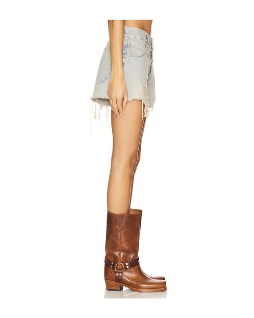 Free People Blue X We The Free Now Or Never Denim Short