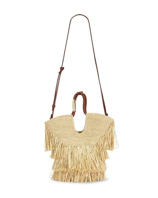 Zimmermann Metallic Goldentime Small Fringe Tote