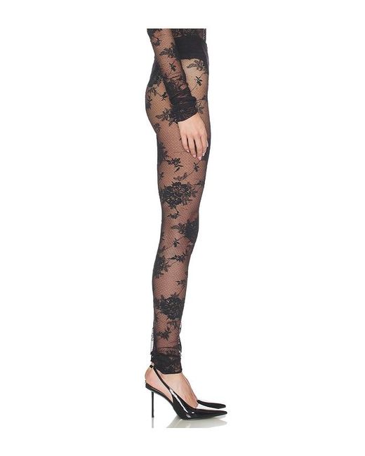 ANDAMANE Black Zillah Lace Leggings