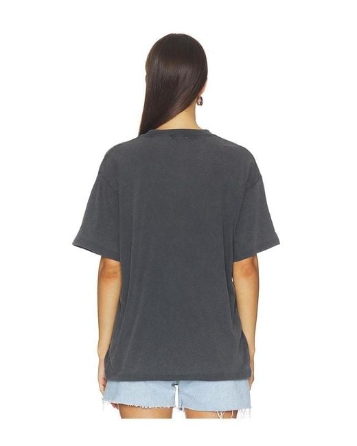 Anine Bing Black Cade Tee Melrose Stencil