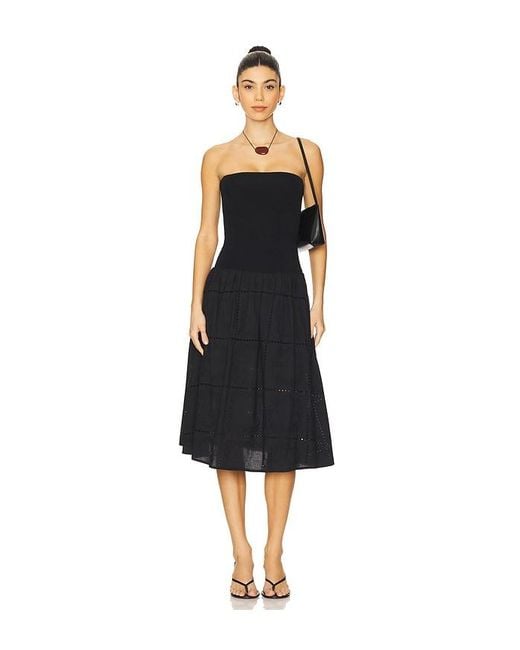 WeWoreWhat Black Midi-Kleid Dress