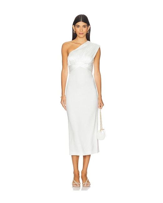 Camila Coelho White Kleid Delanie