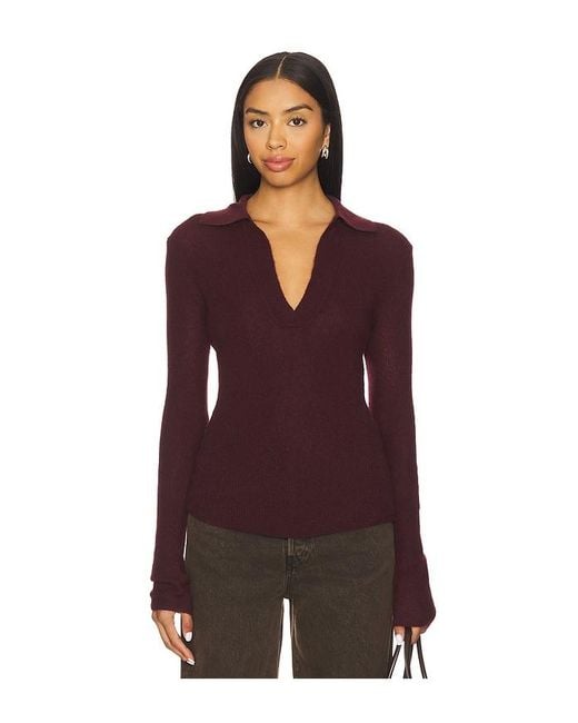 Citizens of Humanity Purple Simone Polo Sweater