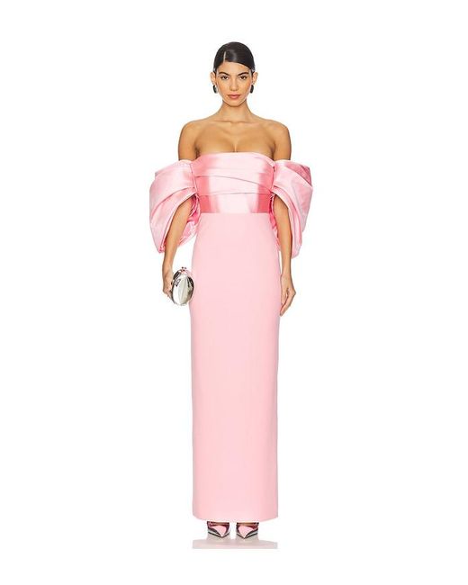 Solace London Aria Maxi ドレス Pink