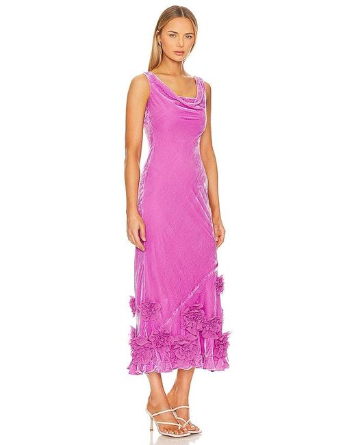 Saloni Pink Asher Dress