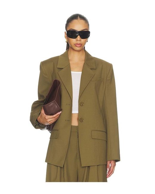Gestuz Green Olivia Oversized Blazer