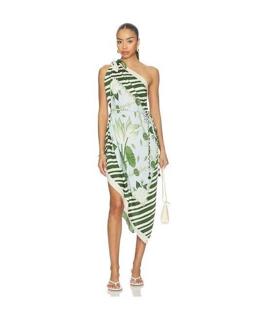 VERANDAH Multicolor Multiway Scarf Blouse Dress
