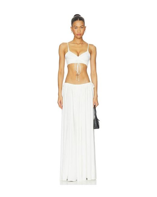 MOTHER OF ALL White Helena Maxi Skirt