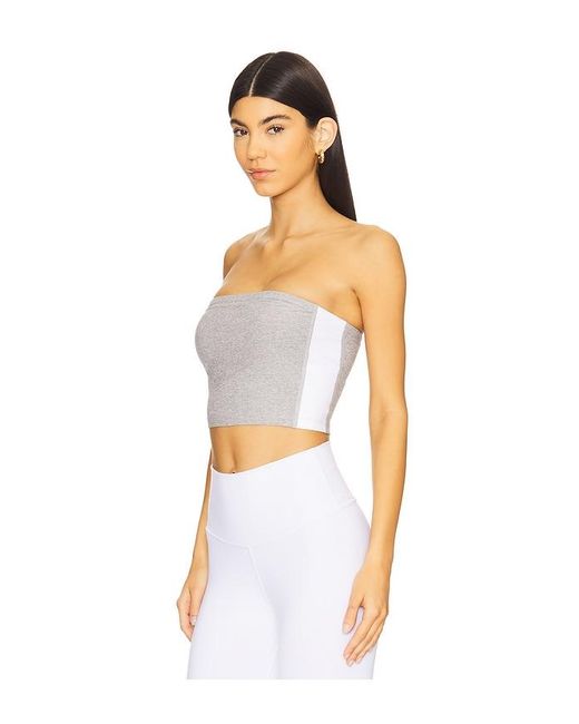 Beyond Yoga Multicolor Space Dye Strapless Stripe Top