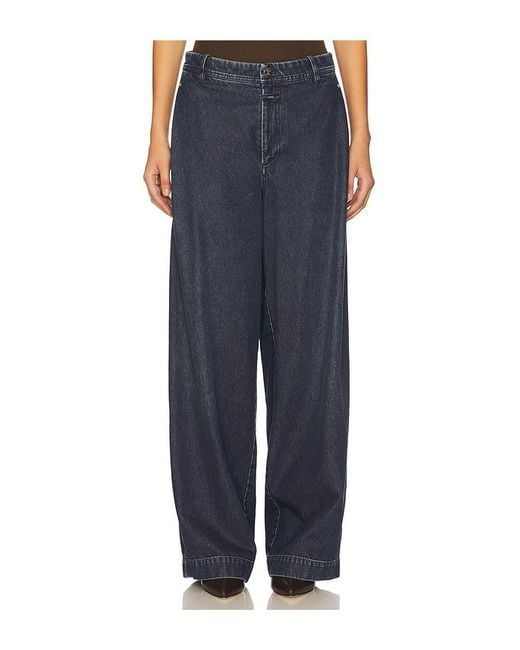 Pierna Ancha Wrenna En Color Denim-Dark Talla (También En 24, 25, 26, 27, 28, 29, 30, 31, 32, 33, 34) Closed de color Blue