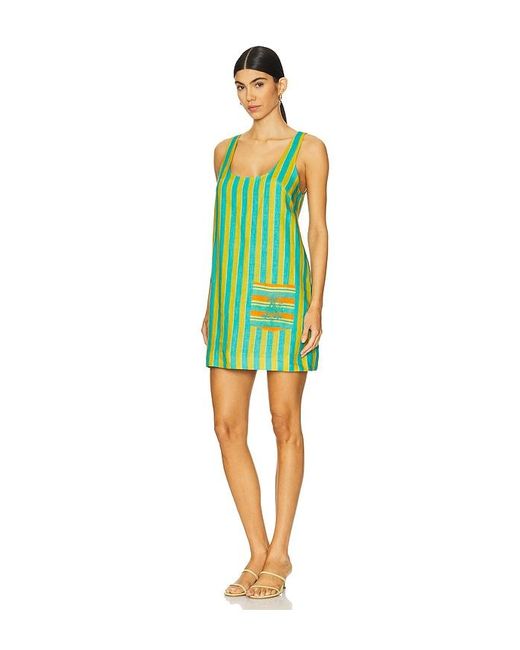 ALÉMAIS Rosanna ミニドレス Green