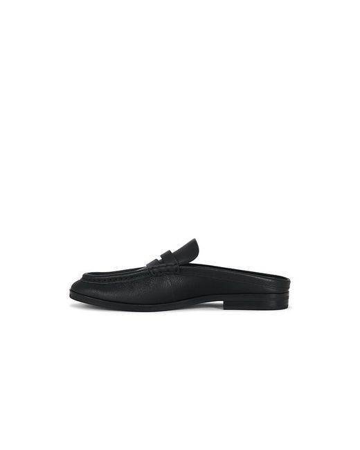 Jonathan Simkhai Black Dean Pebble Leather Loafer Mule