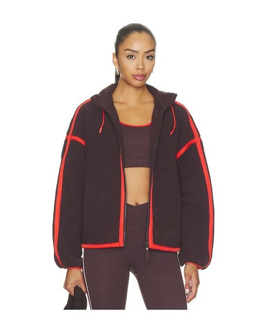 P.E Nation Red Lennon Sherpa Jacket