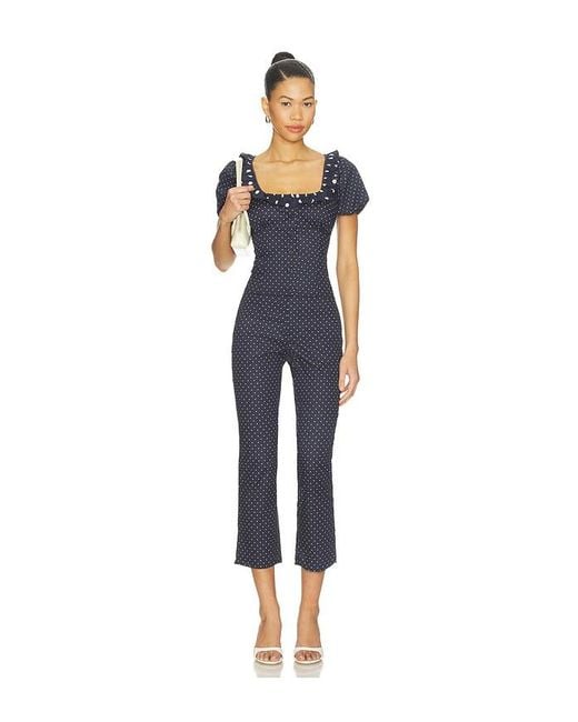 WeWoreWhat Blue Button Front Pant