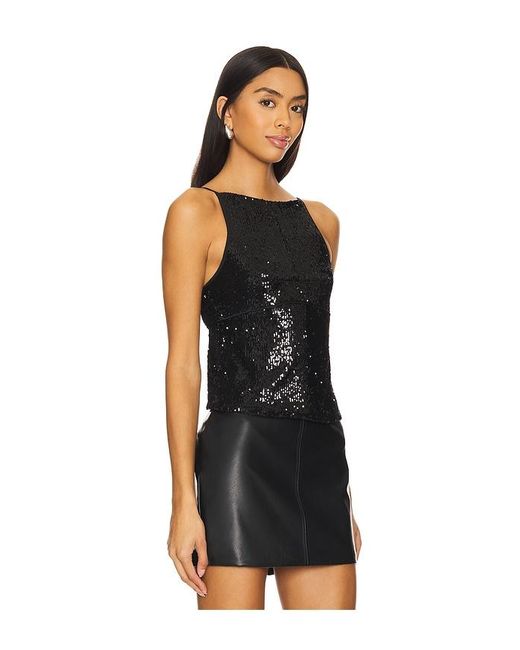Free People Black James Sequin Tank