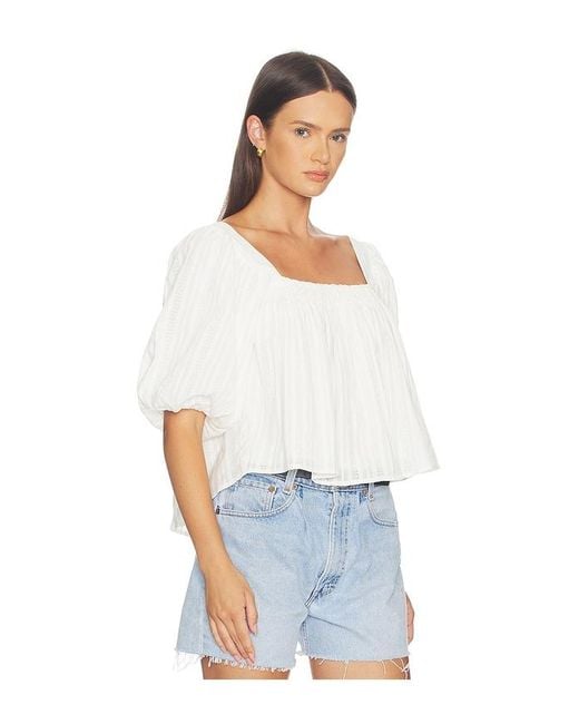 MORE TO COME White Janitra Top