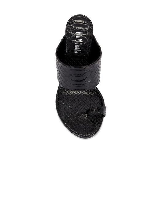 Paris Texas Black Lidia Thong Mule
