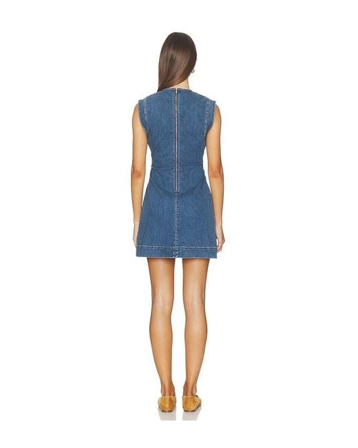 Veronica Beard Blue Imara Mini Dress