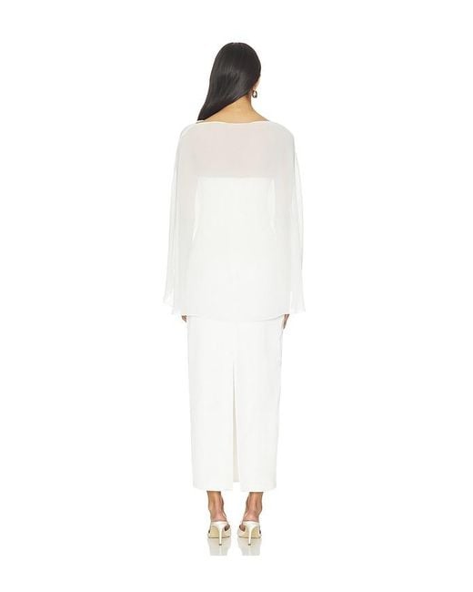 Amanda Uprichard White Berkshire Midi Dress