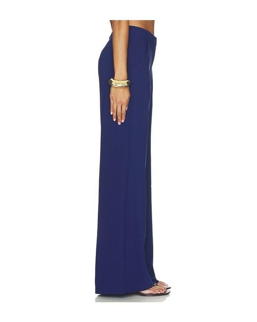 Amanda Uprichard Blue Saddler Pants