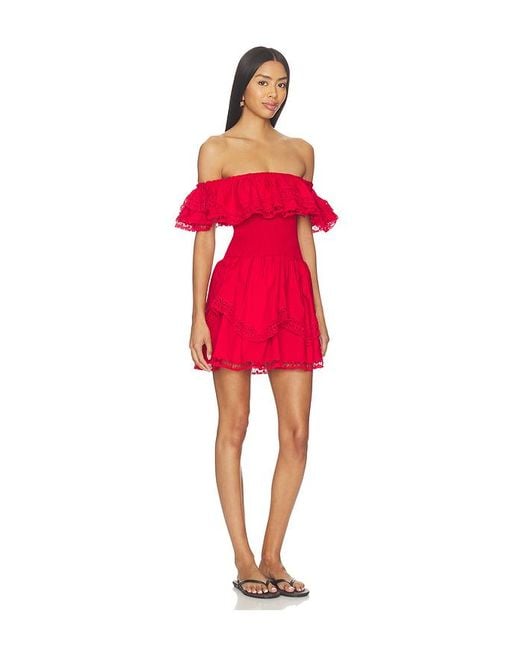 Peixoto Red Wyatt Mini Dress