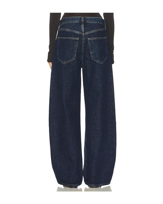 Agolde Blue Low Curve Wide Leg Jeans