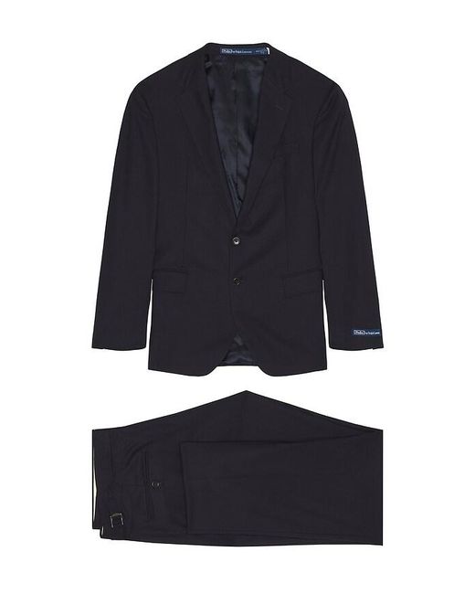 Polo Ralph Lauren Black Solid Twill Suit for men