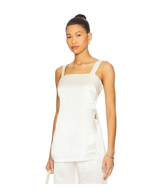 Amanda Uprichard White Mariko Top