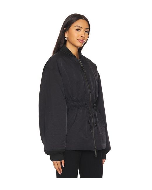 Alpha Industries Black Kurze Jacke Mit Raffung