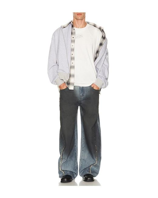 Feng Chen Wang White Deconstruction Tee for men