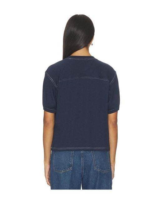 GOOD AMERICAN Blue The Gym Tee