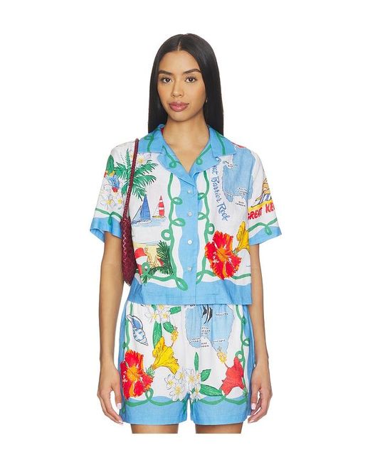 Seafolly Blue Viva Vacation Shirt