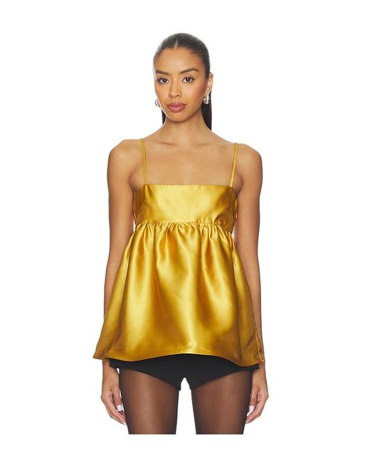 Top Sin Mangas Yarden En Color Amarillo Talla (También En M, S, Xs) Solid & Striped de color Yellow