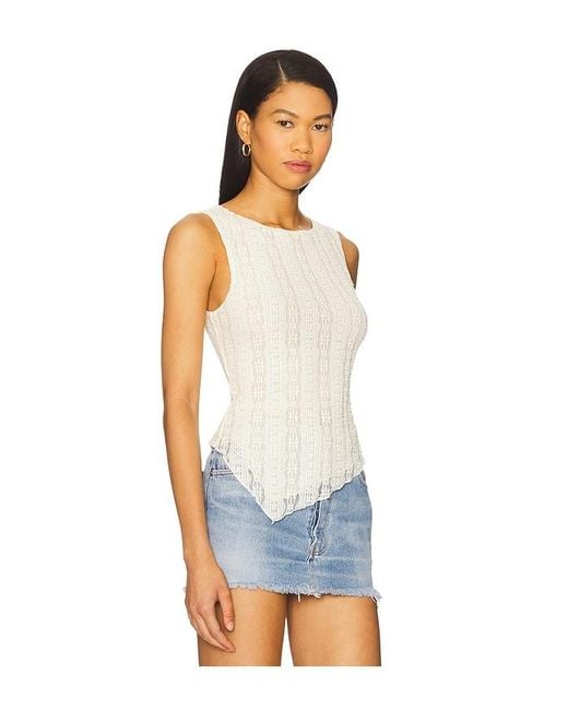 MORE TO COME White Palima Top
