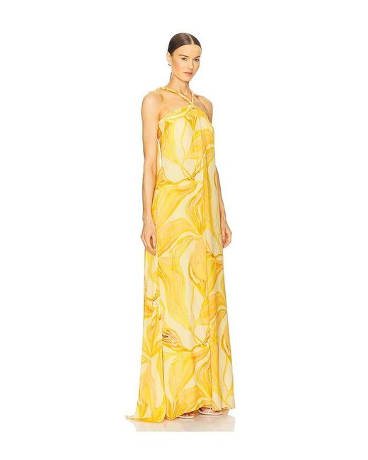 Alexis Amalia Chiffon Dress in Sable