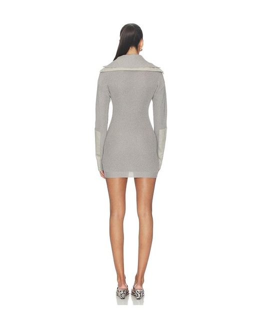 AYA MUSE Gray Xira Dress